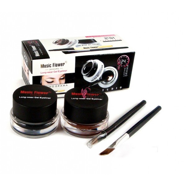 Tus dermatograf negru si maro Music Flower